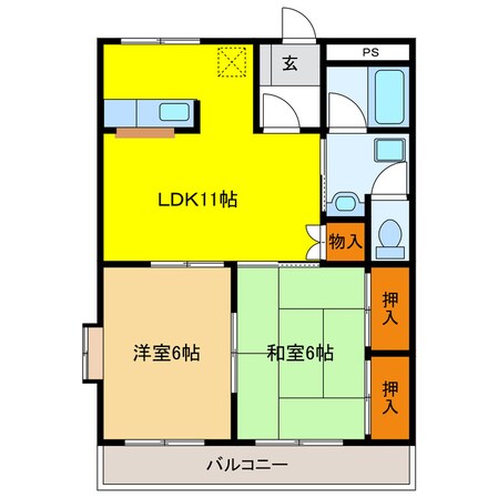 サンティアラＢの物件間取画像